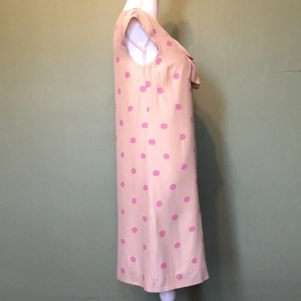 Kate Spade pink‎ polka dot silk dress